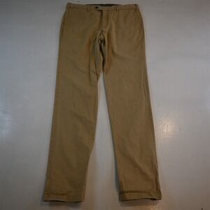 Suitsupply 34x36 Khaki 100% Cotton ACORfato Slim Chino Mens Pants